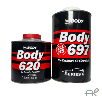 Лак BODY 697 прозрачный 2+1 1л+отв